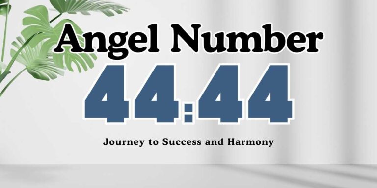 4444 Angel Number Meaning Journey to Success and Harmony